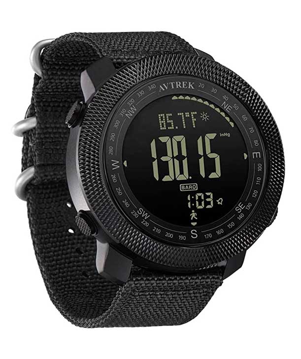 AVTREK Mens Outdoor Sport Tactical Survival Watches Hiking Digital Wrist Watch
